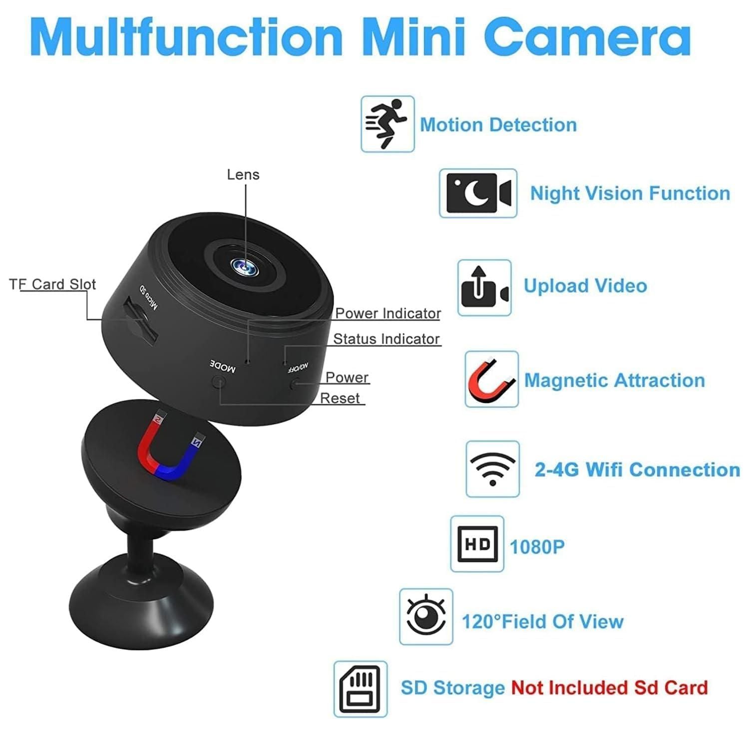 Rechargeable Wi-Fi HD CCTV Live Camera @ Just Rs. 1299/